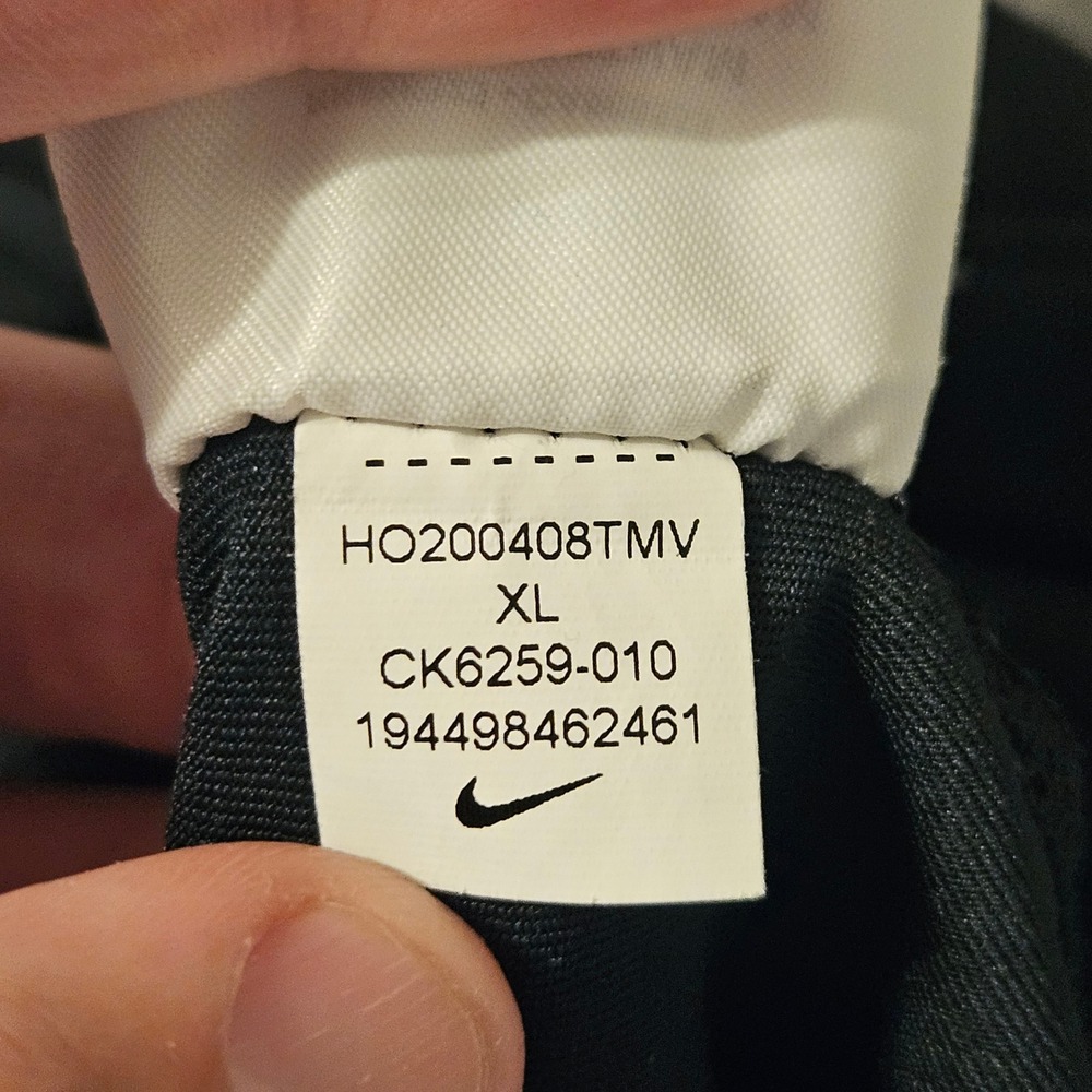 Nike Dri-FIT Golf Polo Mens XL Black White Cross Pattern CK6259-010 Standard Fit - Picture 6 of 9